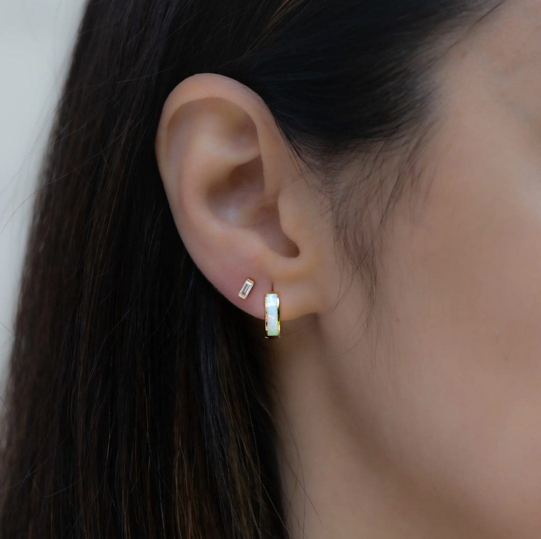 Opal Enamel Huggies