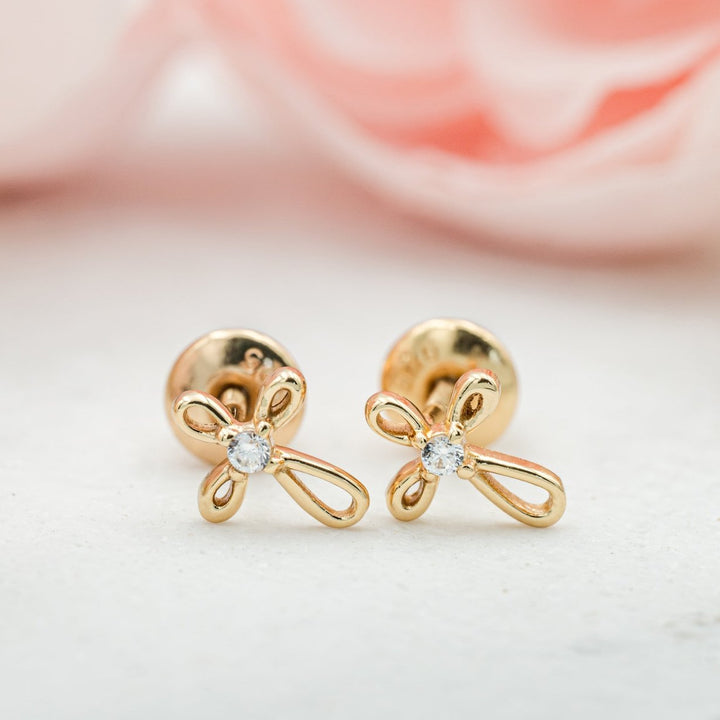 Open Infinity Cross Studs