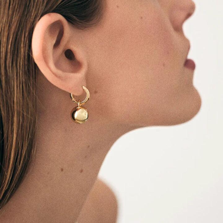 Orbital Ball Hoop Earrings