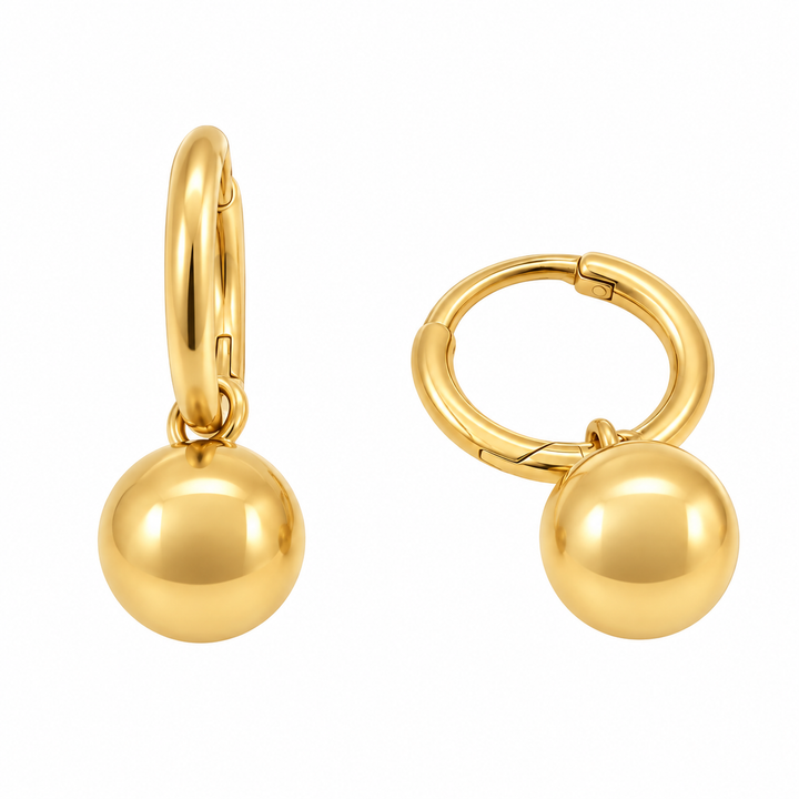 Orbital Ball Hoop Earrings