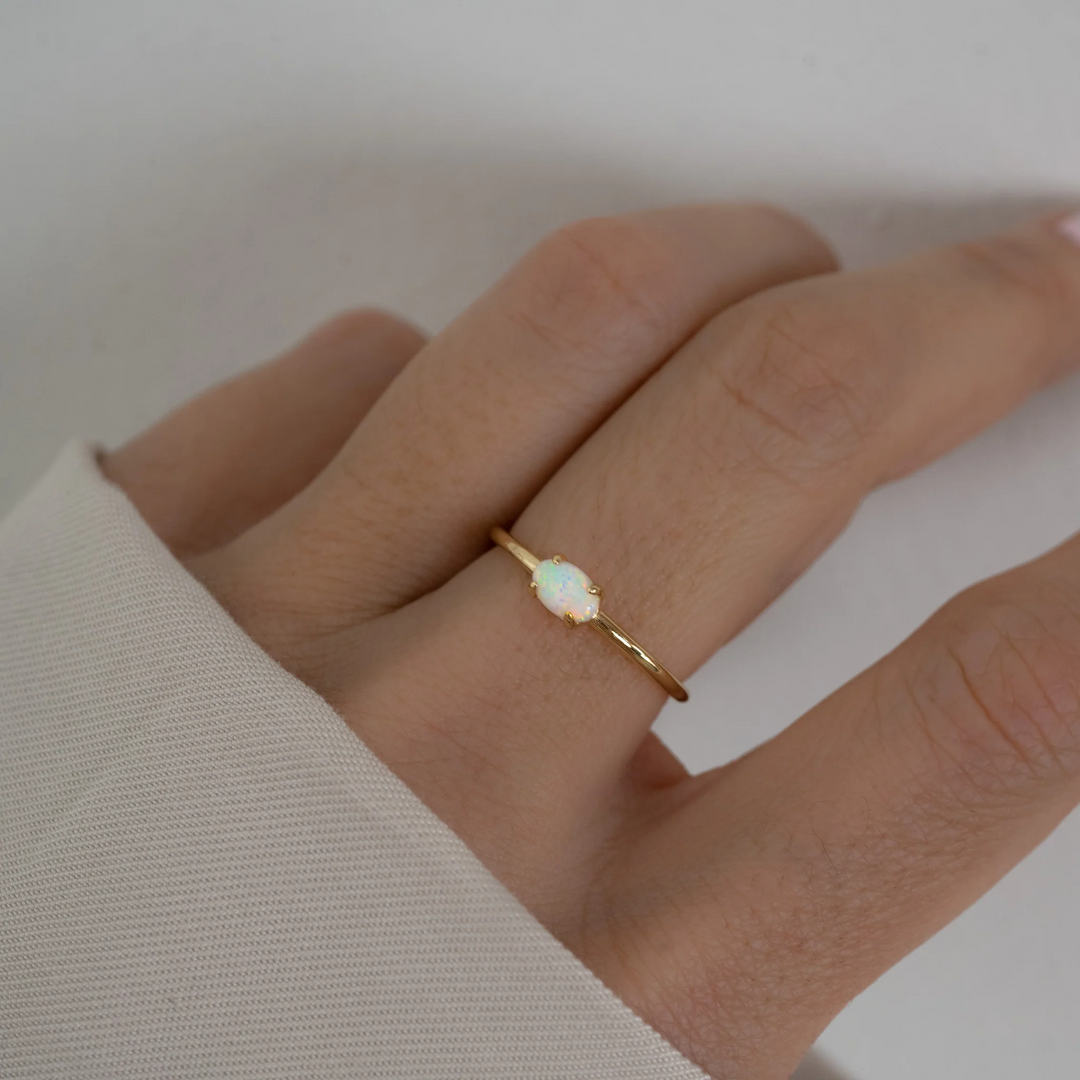 Oval Opal Ring