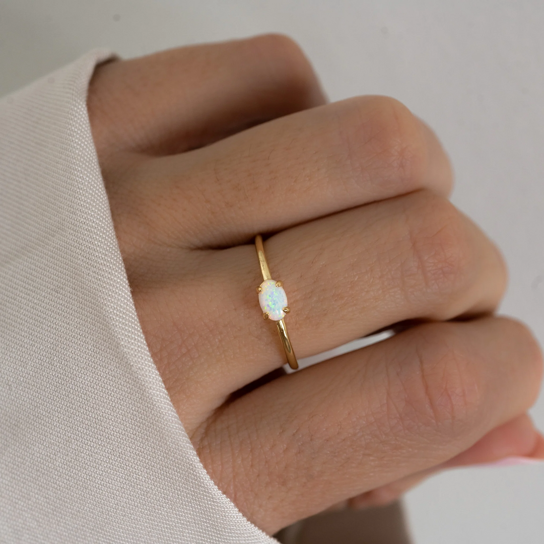 Oval Opal Ring