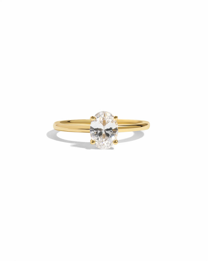 Oval Solitaire Travel Ring