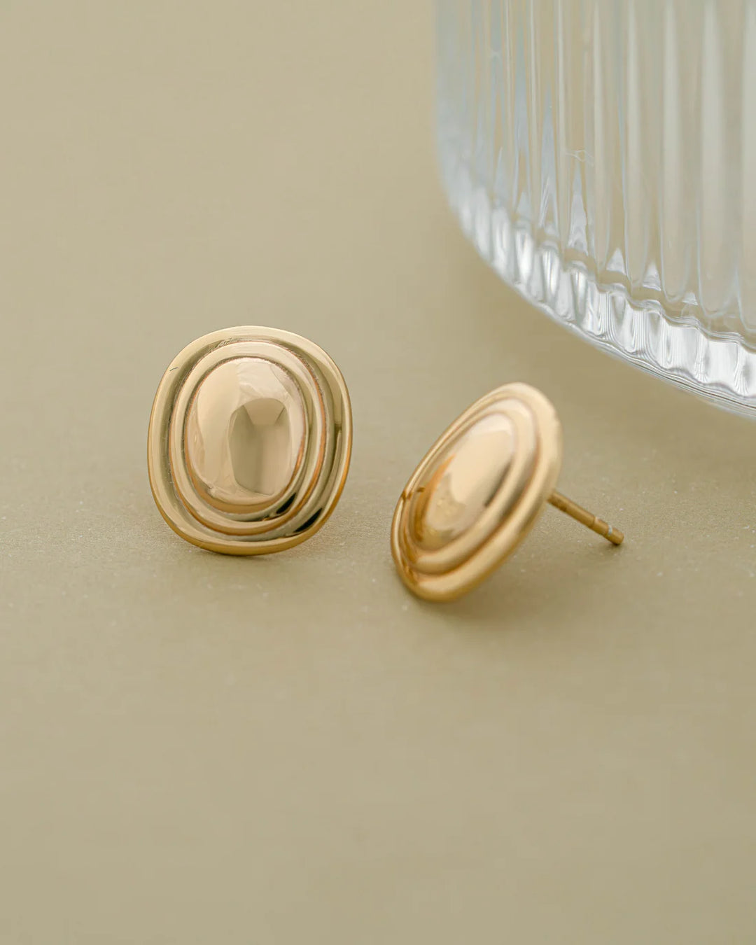 Oval Statement Earrings
