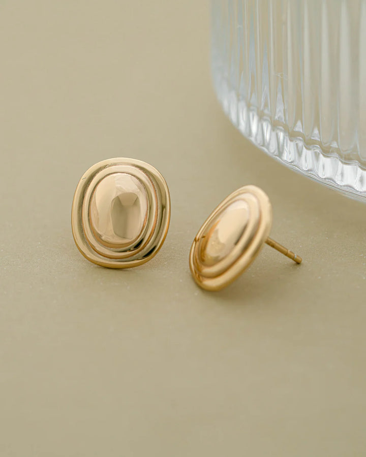 Oval Statement Earrings