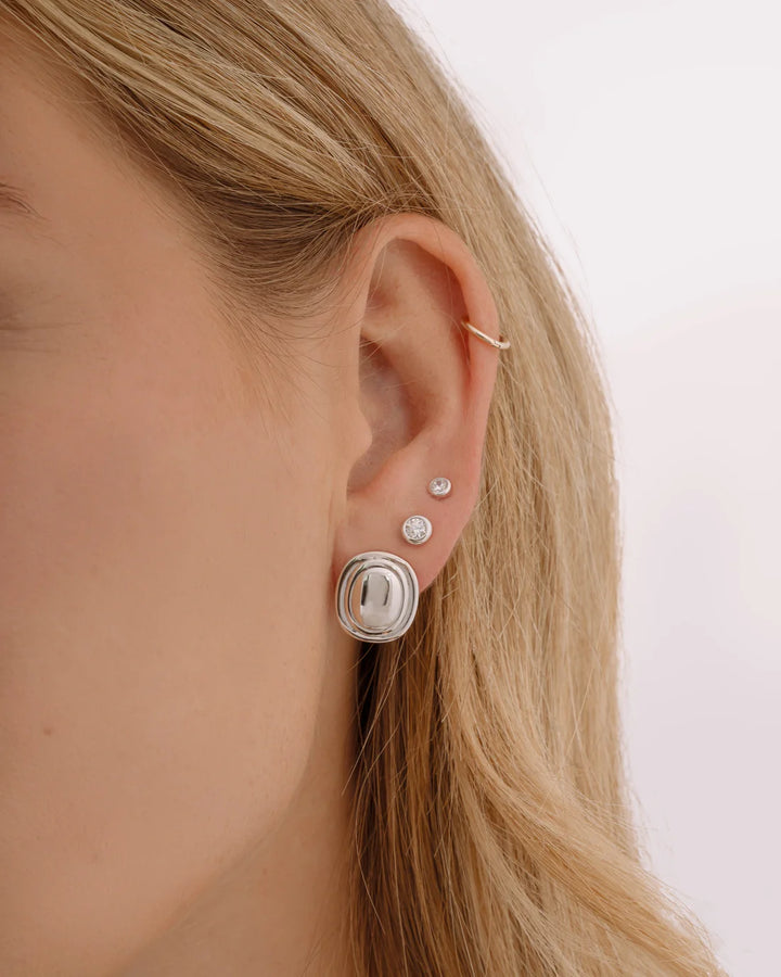Oval Statement Earrings