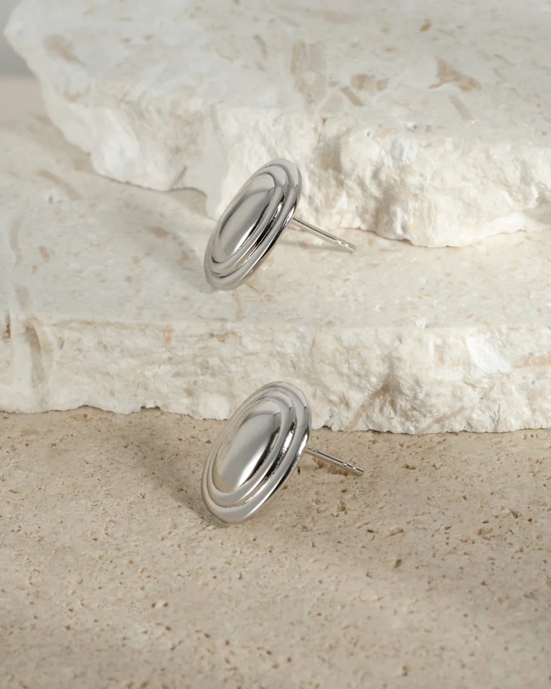 Oval Statement Earrings
