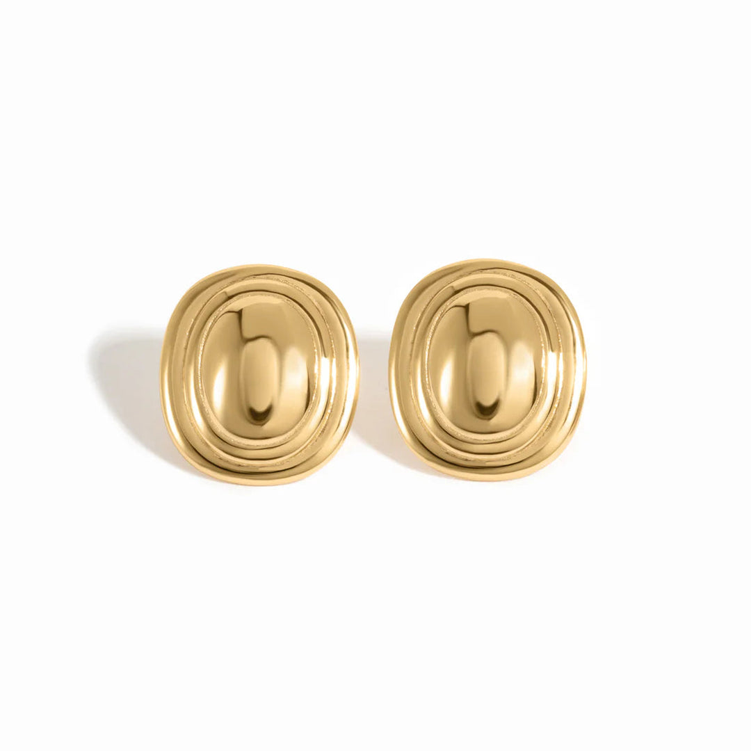 Oval Statement Earrings