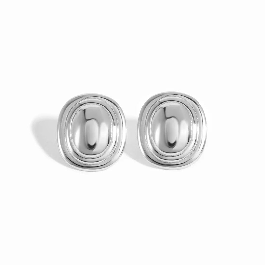 Oval Statement Earrings