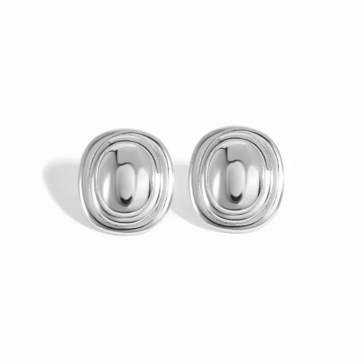Oval Statement Earrings