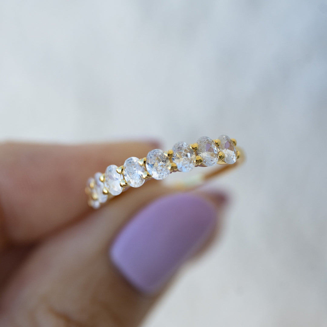 Oval Studded Ring-Embark Fine Jewelry