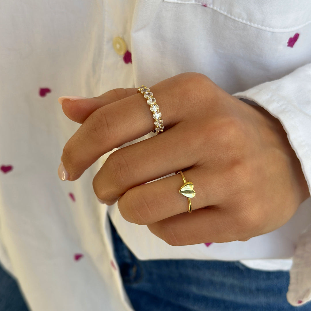 Oval Studded Ring