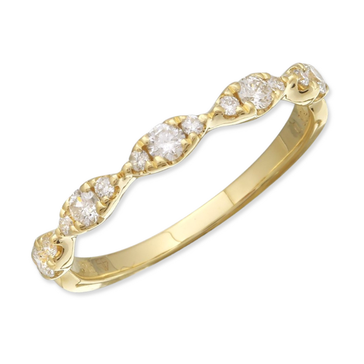 14K 1/3 CTW Natural Diamond Anniversary Ring