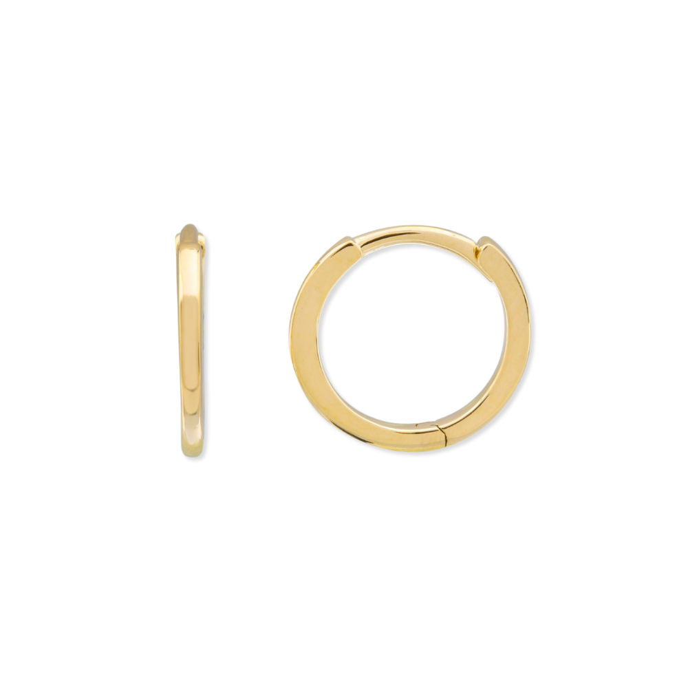 14K Mini Round Huggie