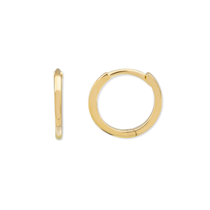 14K Mini Round Huggie