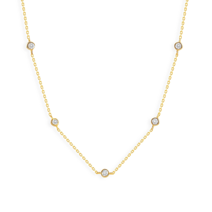 Bezel Station Necklace