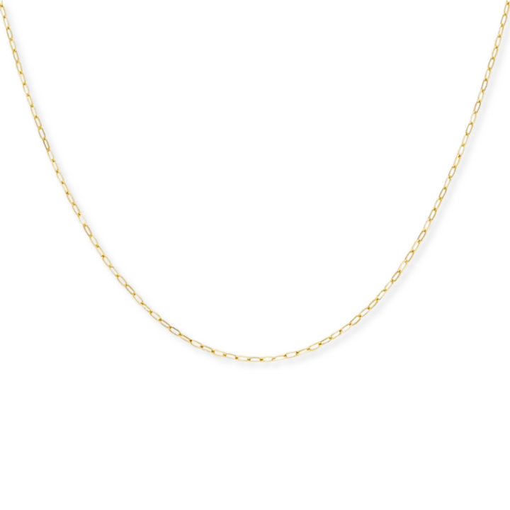 14K 2mm Paperclip Chain