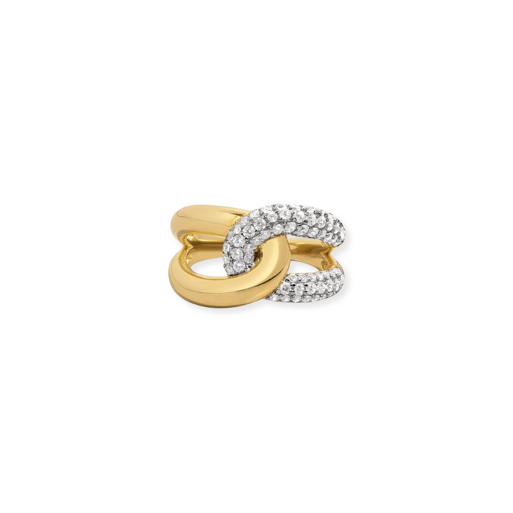 Two-Tone Loop Ring