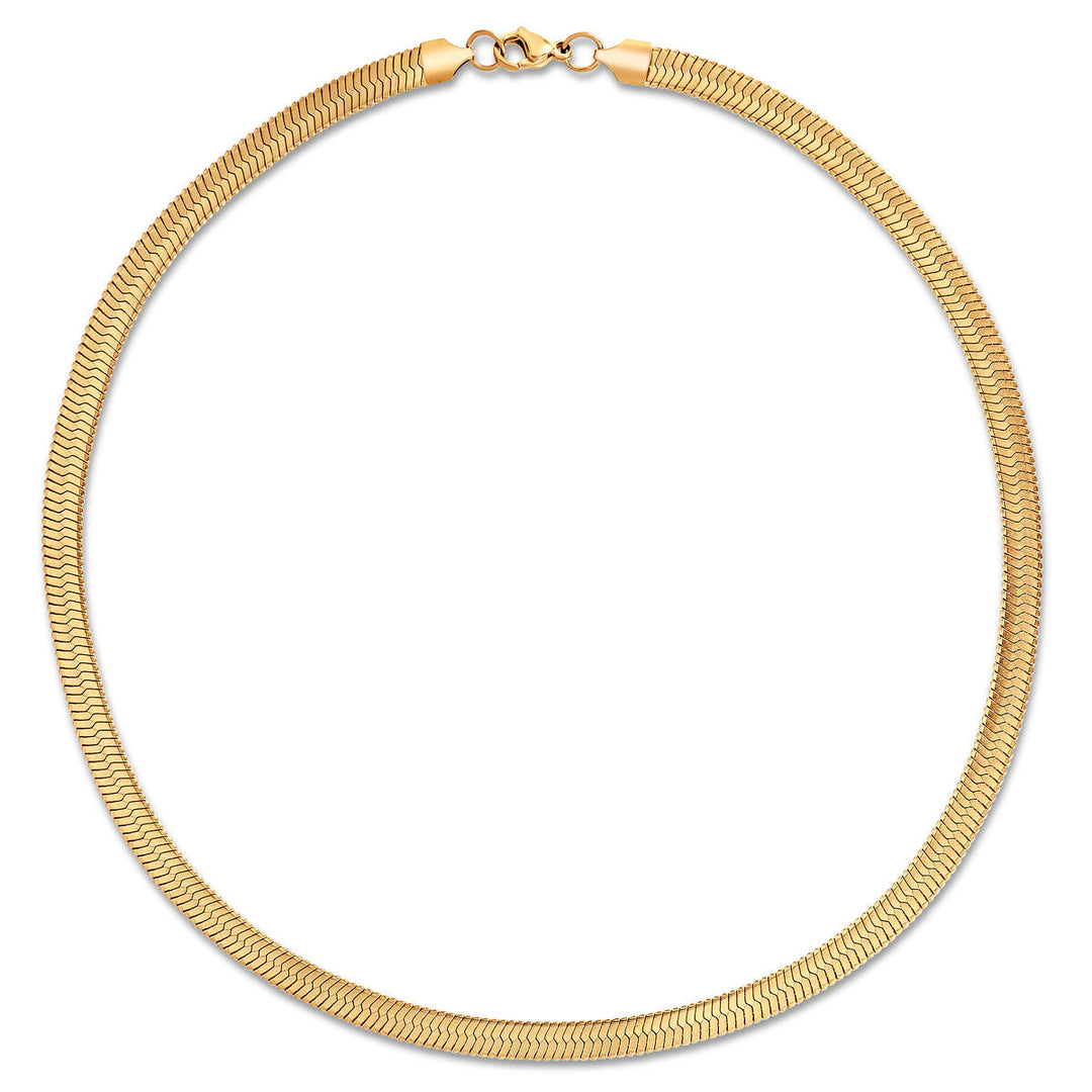 Paola Herringbone Chain Necklace