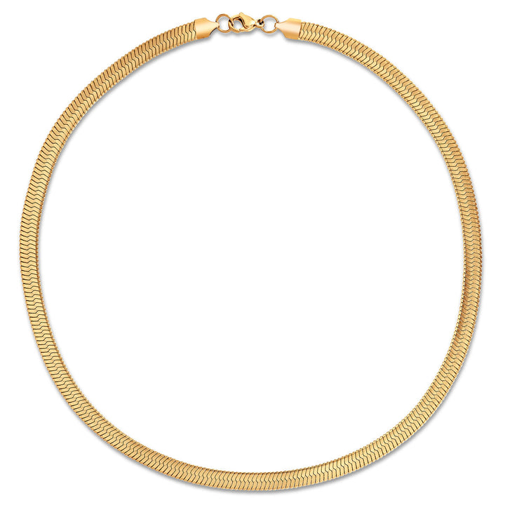 Paola Herringbone Chain Necklace