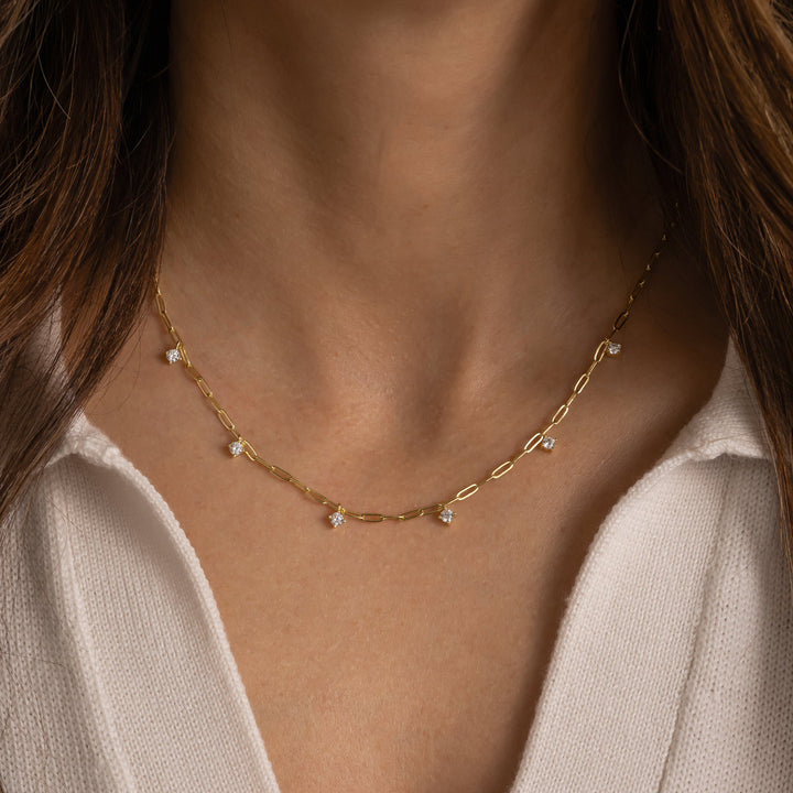Paperclip Charm Necklace