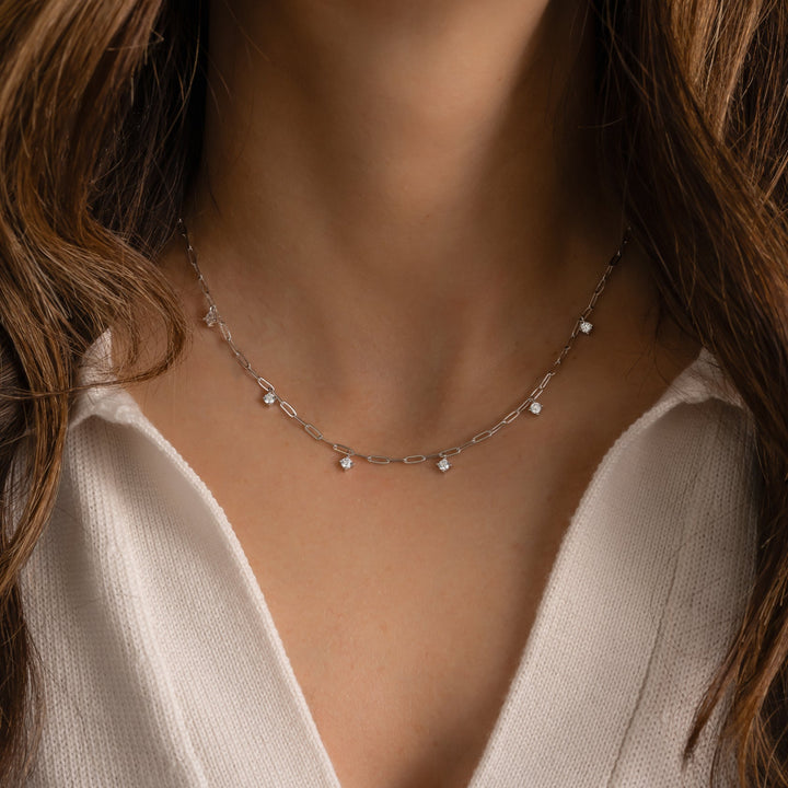 Paperclip Charm Necklace