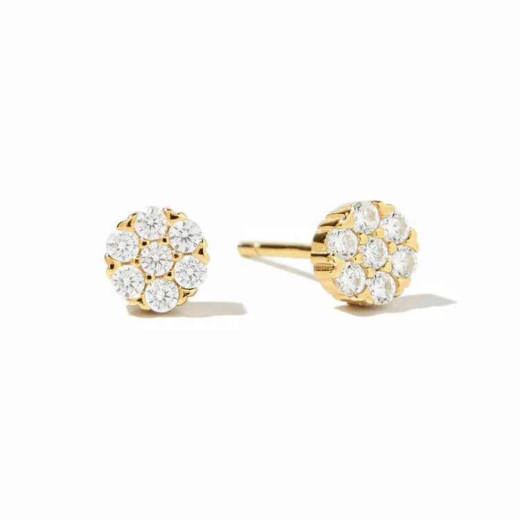 Pave Cluster Stud