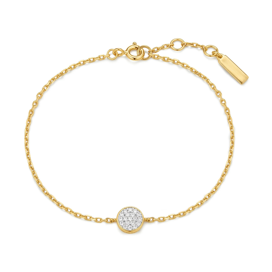 Pavé Disc Bracelet
