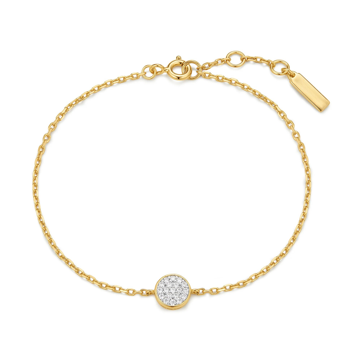 Pavé Disc Bracelet