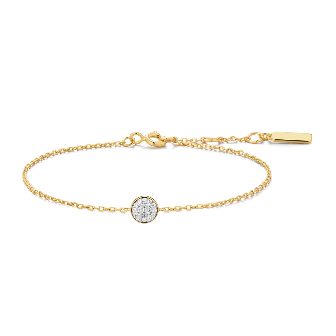 Pavé Disc Bracelet