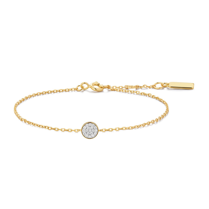 Pavé Disc Bracelet