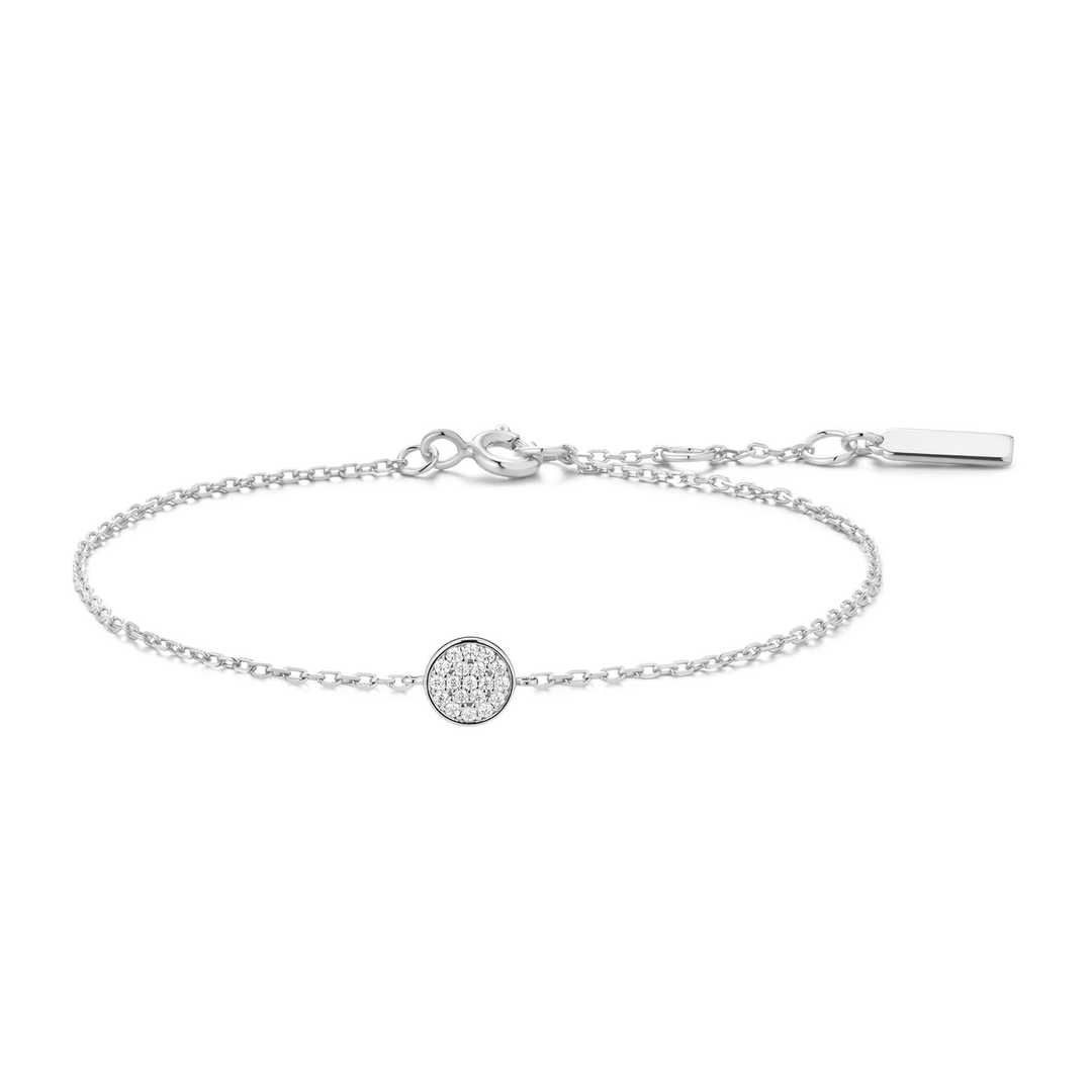 Pavé Disc Bracelet