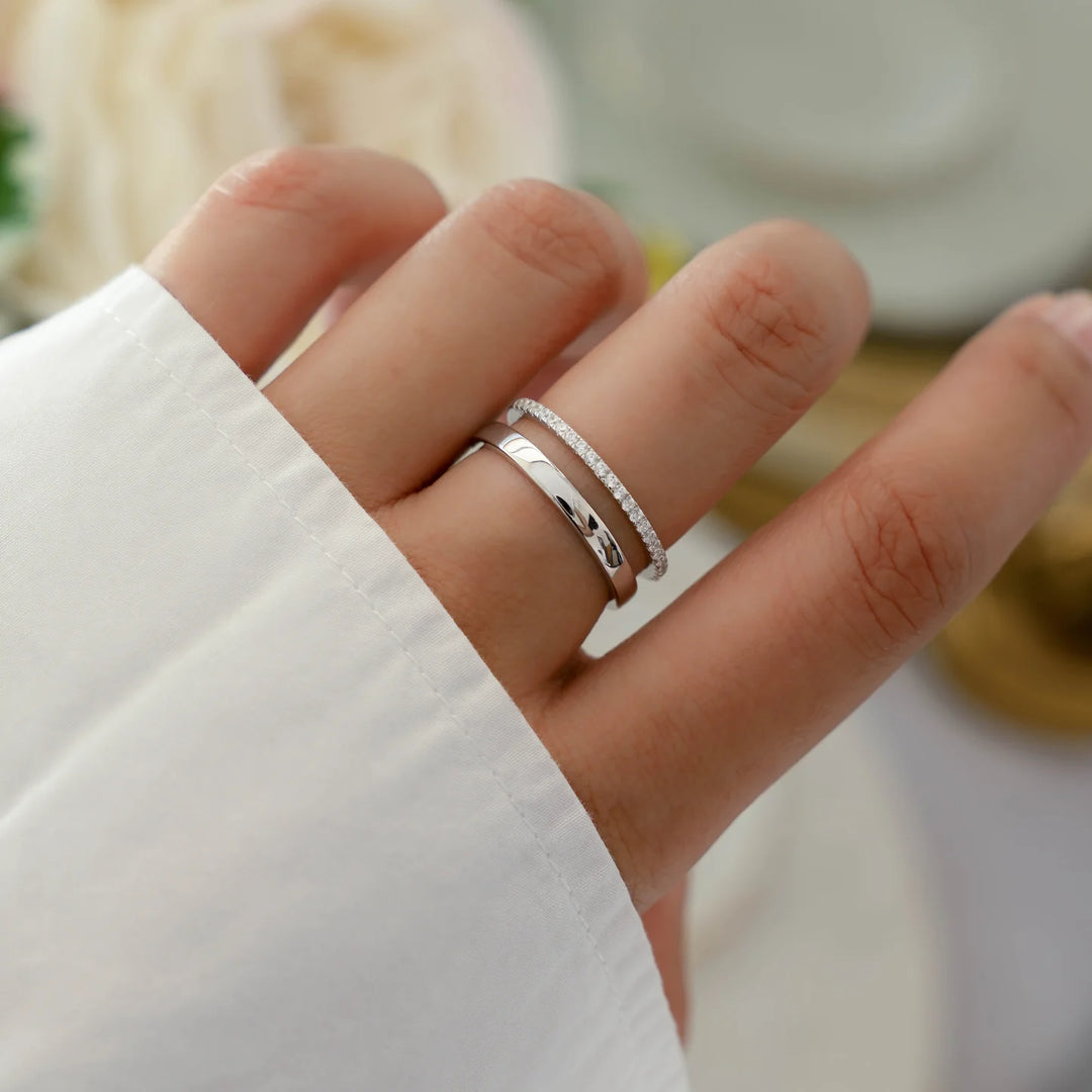 Pave Double Band Ring