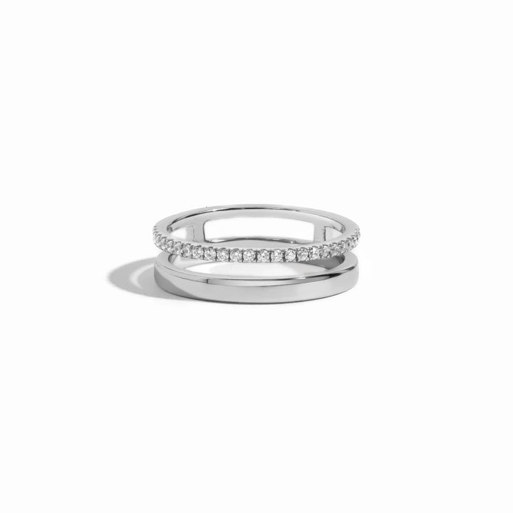 Pave Double Band Ring