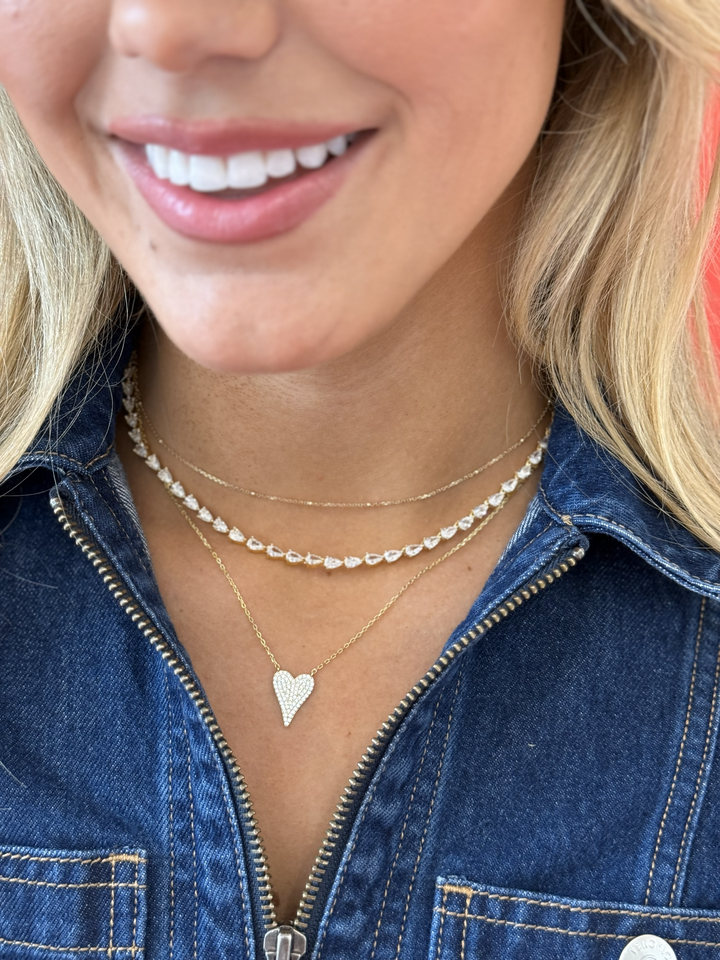 Chasing Pear Tennis Necklace