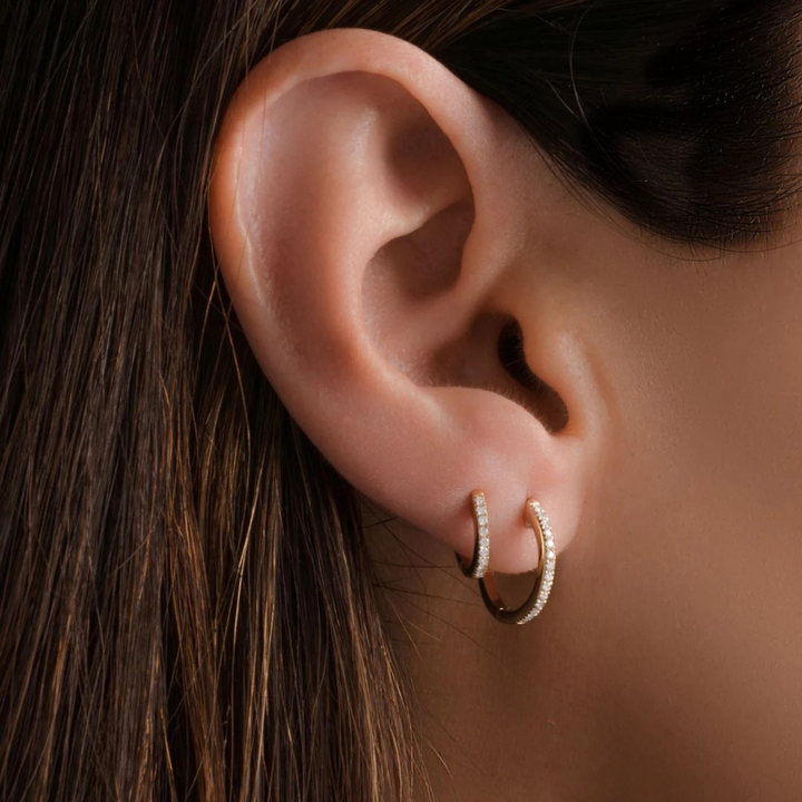 Pave Huggies - 2 Sizes-Embark Fine Jewelry