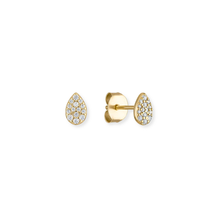Pave Pear Stud-Embark Fine Jewelry