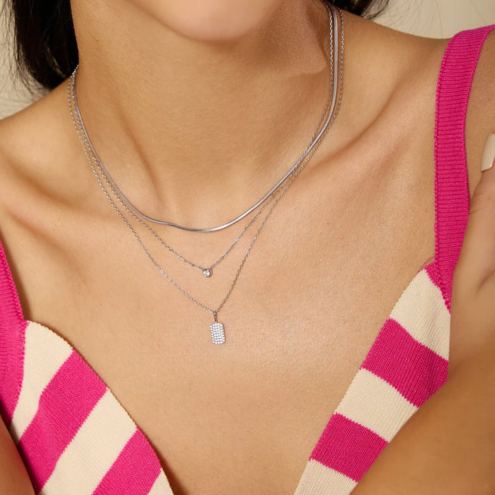 Pave Pendant Necklace