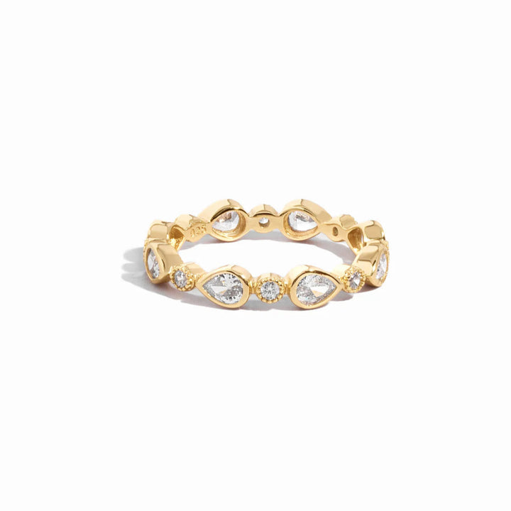 Pear Bezel Eternity Ring