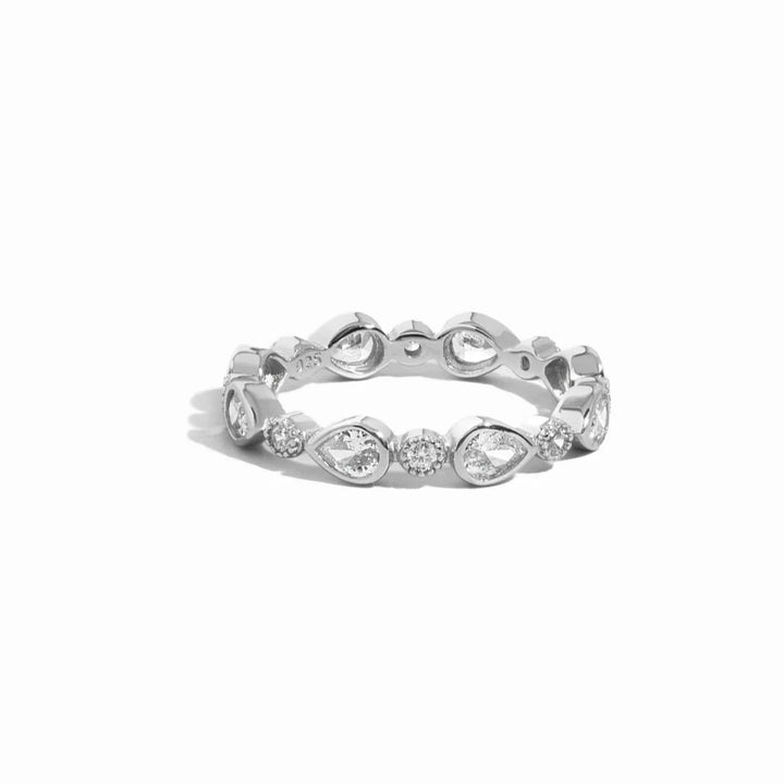 Pear Bezel Eternity Ring