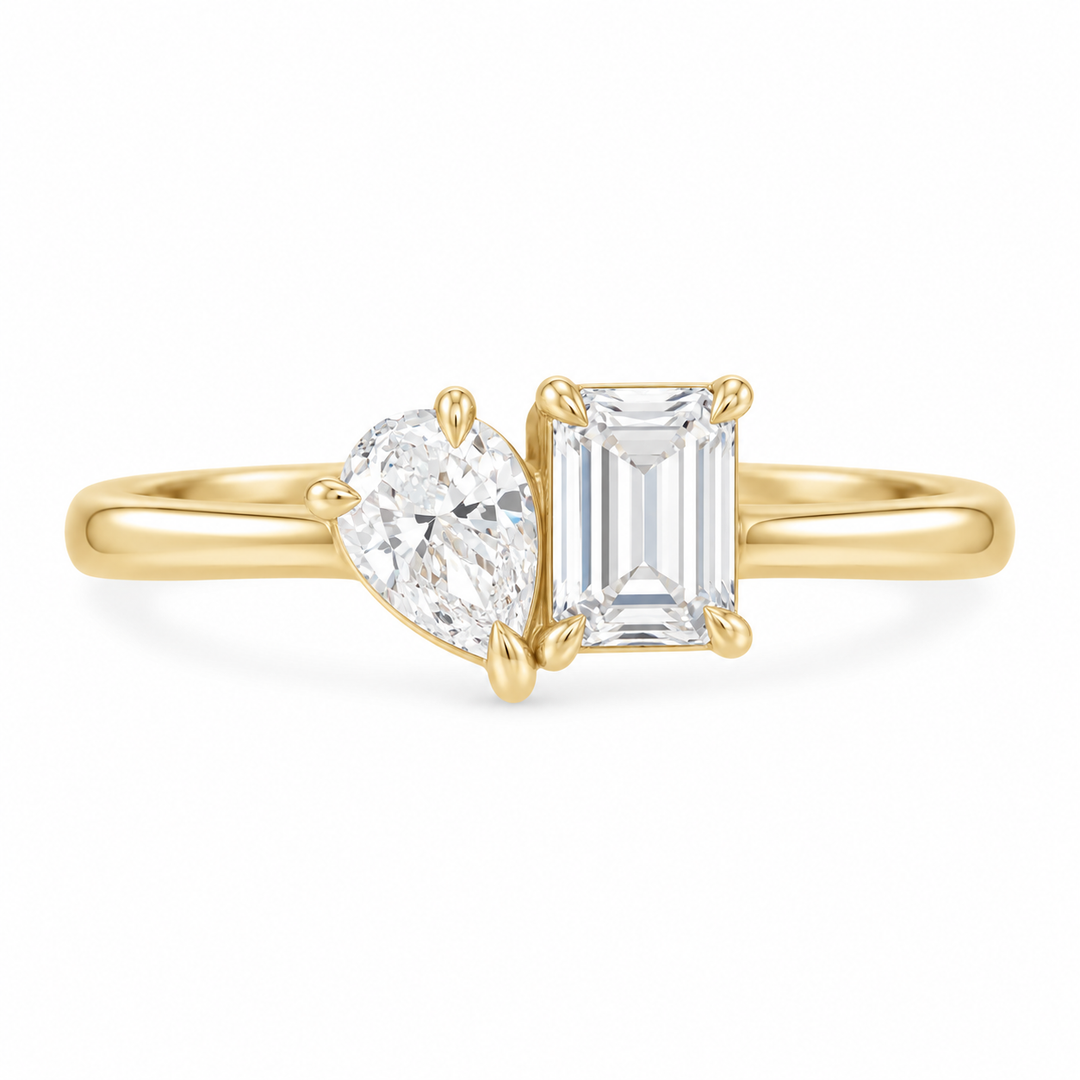 14K Toi et Moi Lab Grown Diamond Ring
