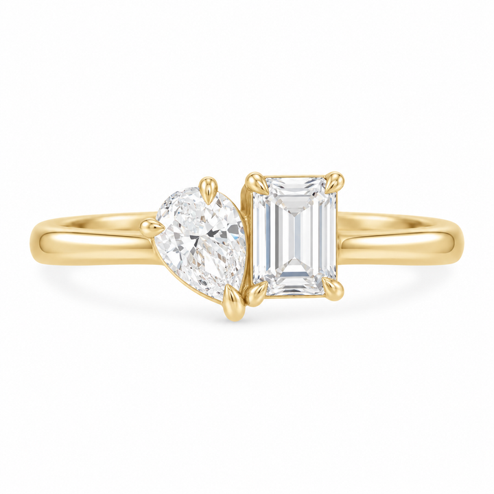 14K Toi et Moi Lab Grown Diamond Ring