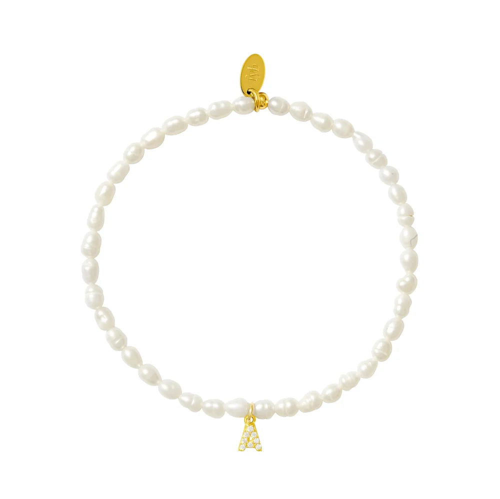Pearl Initial Bracelet-Embark Fine Jewelry