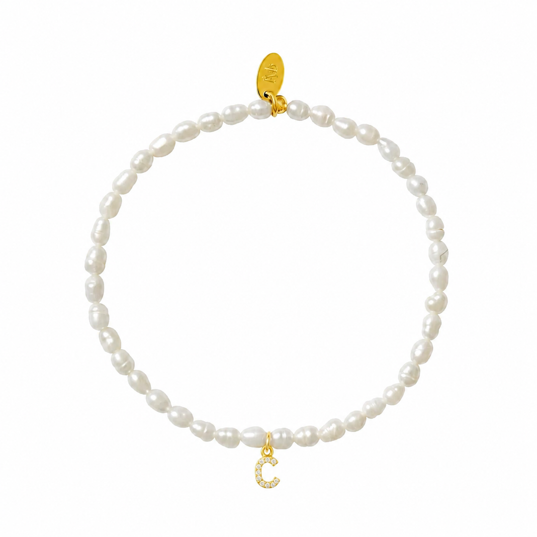 Pearl Initial Bracelet-Embark Fine Jewelry