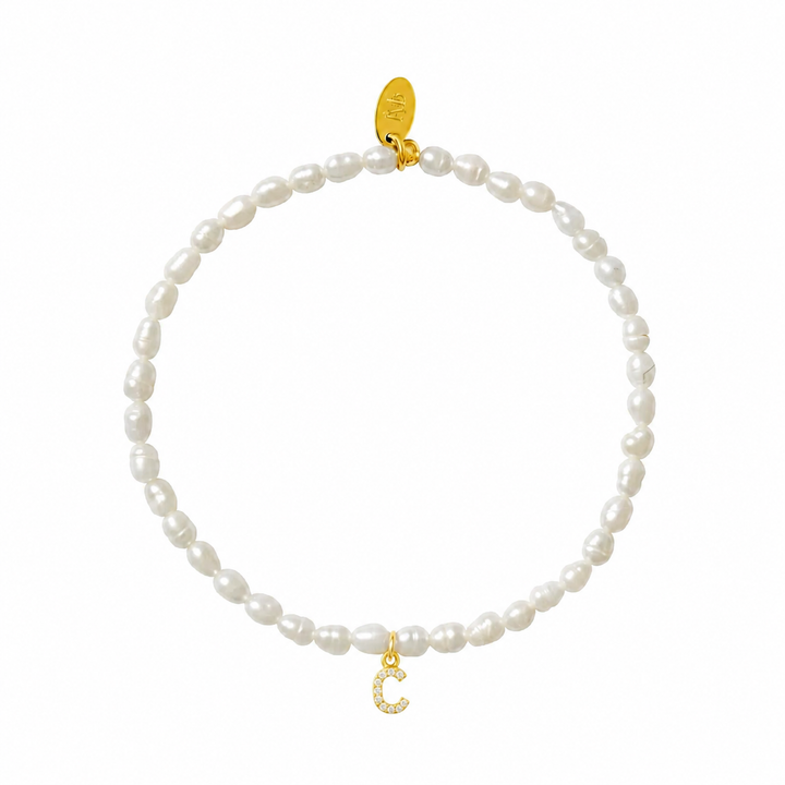 Pearl Initial Bracelet-Embark Fine Jewelry