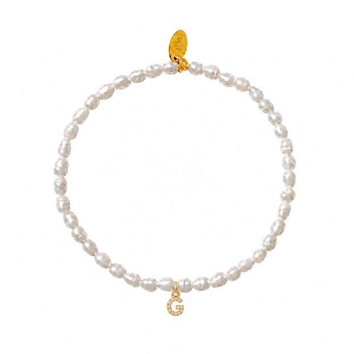 Pearl Initial Bracelet-Embark Fine Jewelry