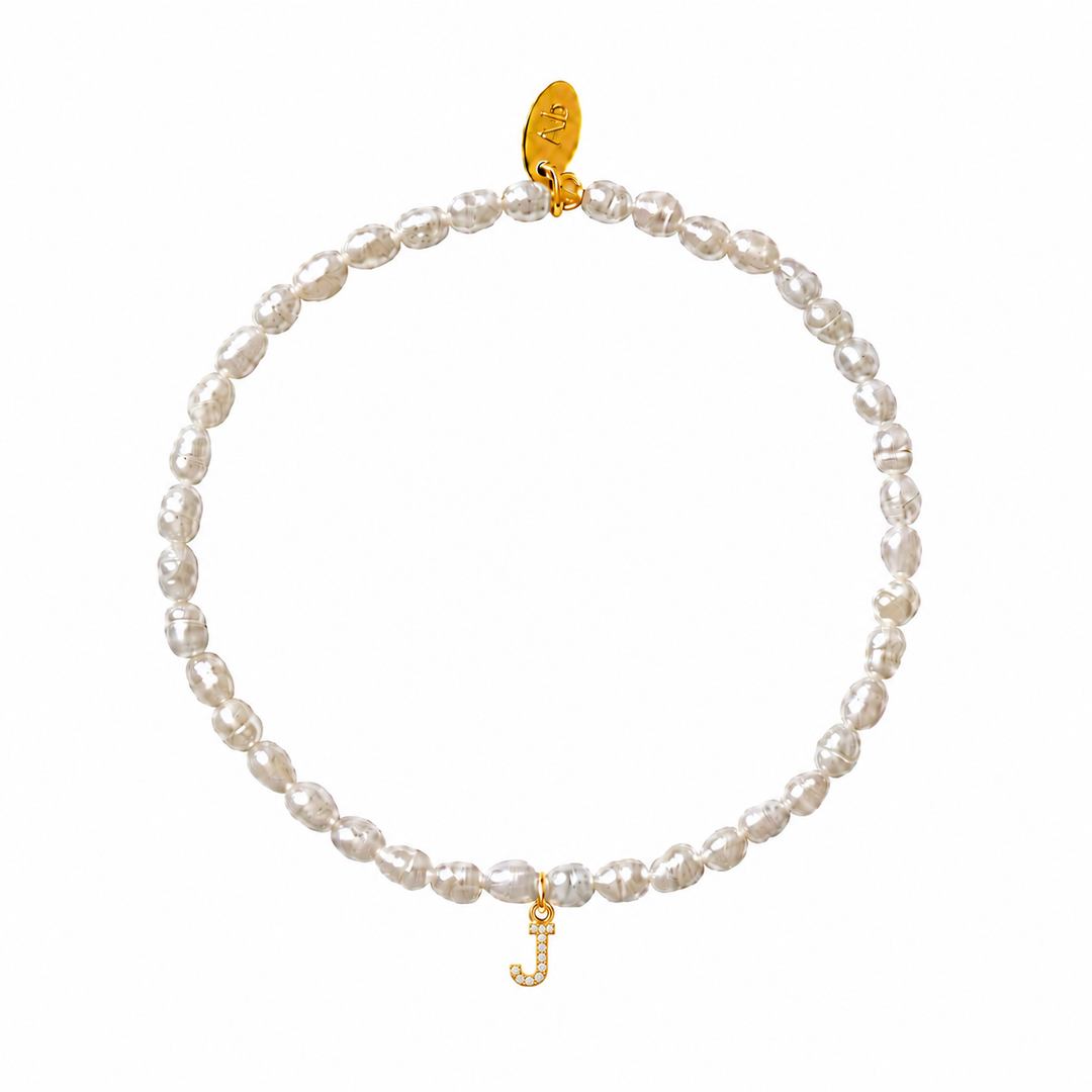 Pearl Initial Bracelet-Embark Fine Jewelry