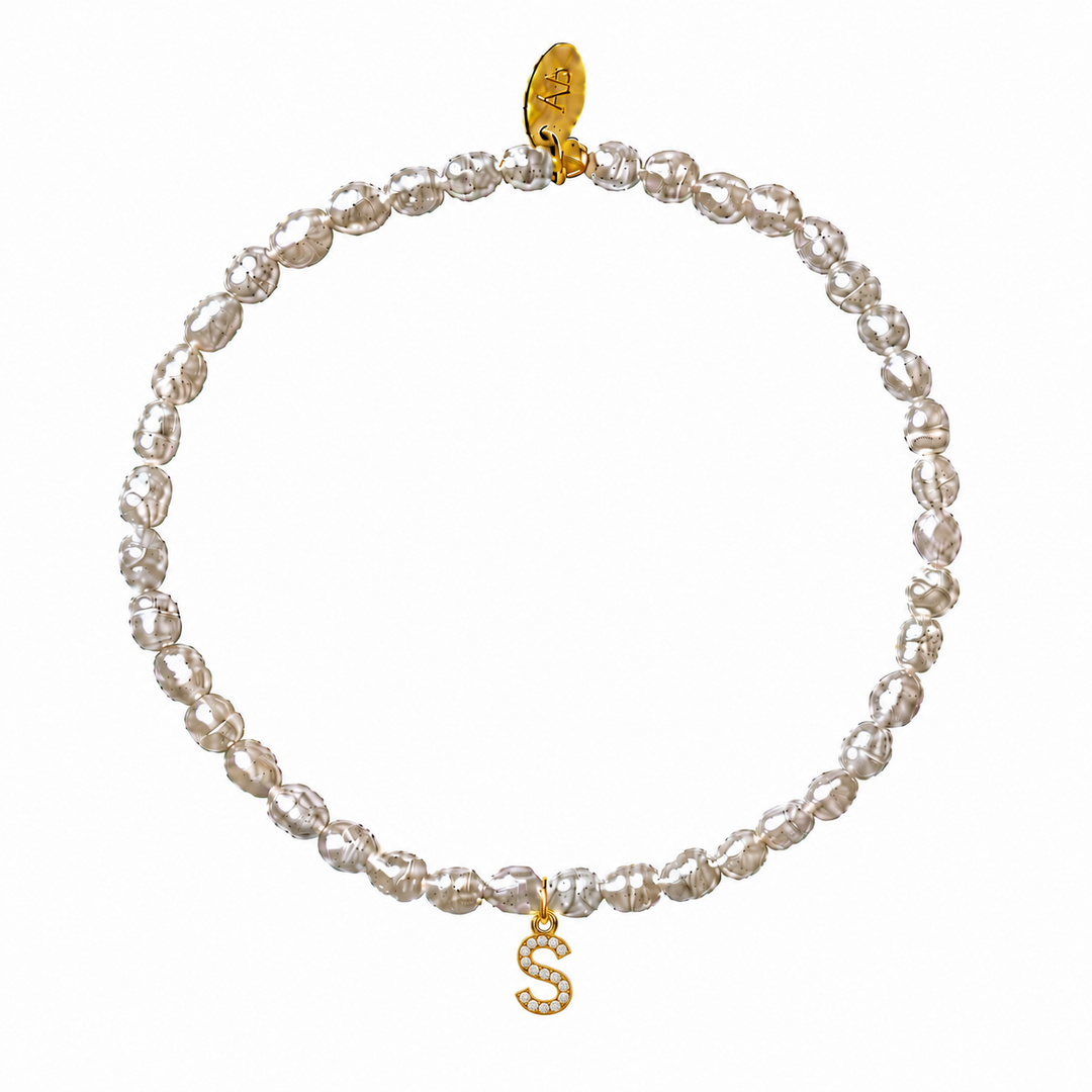 Pearl Initial Bracelet-Embark Fine Jewelry