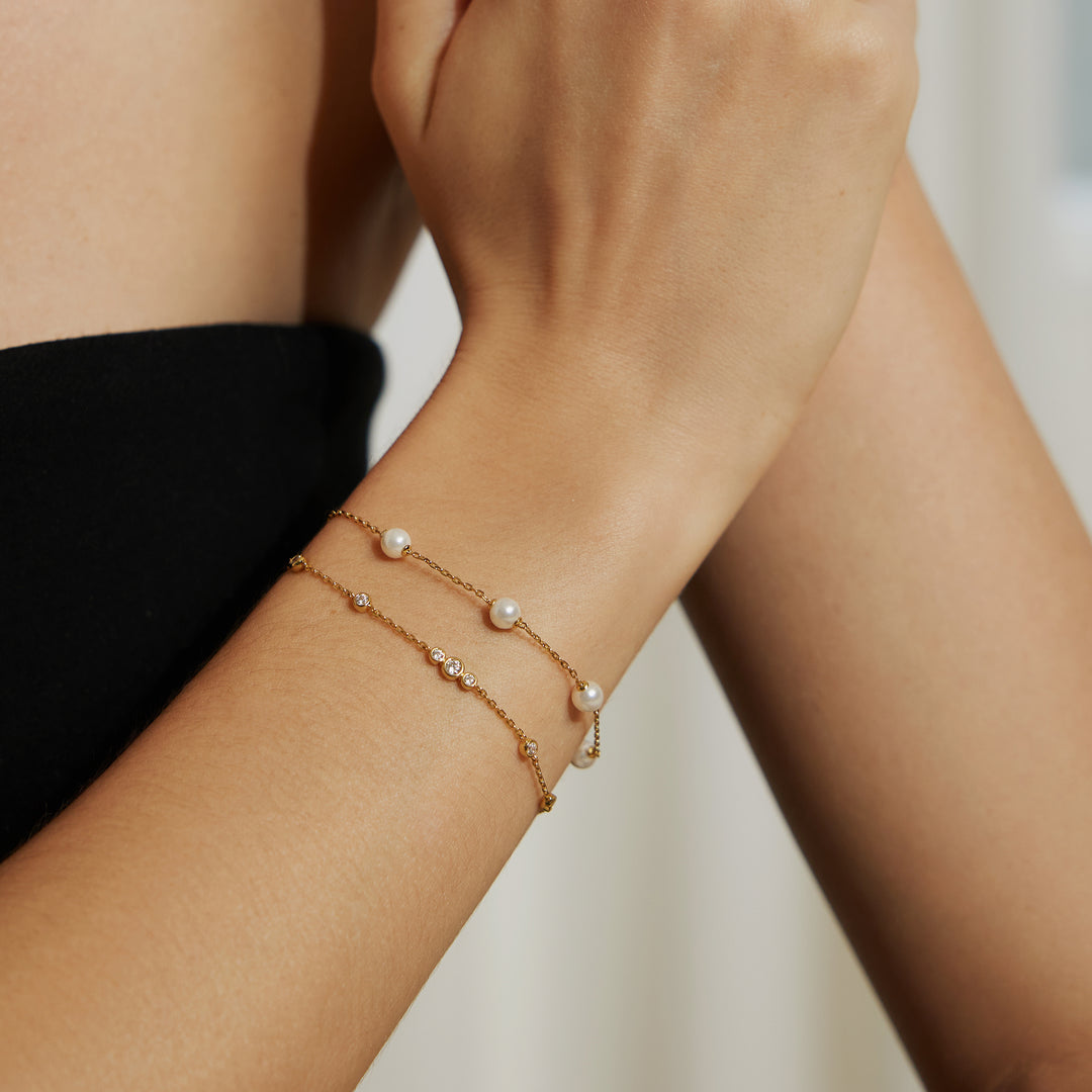 Pearl Station Bracelet-Embark Fine Jewelry