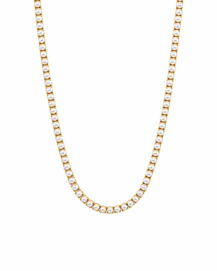 Pearl Tennis Necklace-Embark Fine Jewelry
